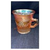 3 1/2" Marigold Carnival Glass Mug