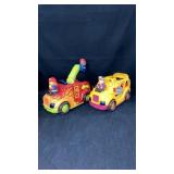 Battery Operated Bus & Fire Truck