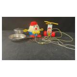 Fisher Price Pull Toys And Miniature Toy  Pot/pan