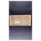 1937 PA. License Plate