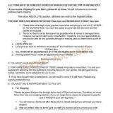 Auction Information!