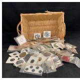 Basket Of Collectible Buttons