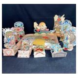 Tray Lot Vintage Pop-up Valentine Cards