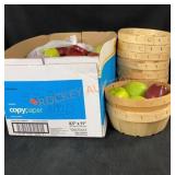 8 Apple Baskets & Artificial Apples