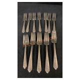 12 Sterling Silver Forks 7"