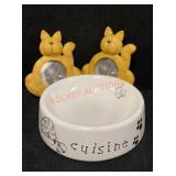 Cat Bowl&cat Picture Frame