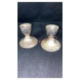 Sterling Silver Candle Holders