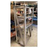 Metal Cart On Wheels 17"x 27 1/4"57 1/2"