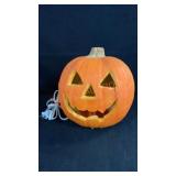 Faux Jack O Lantern 9 1/2" Lights Up