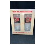 Old Milwaukee Beer 14fl.oz Flared Pilsner Glass,