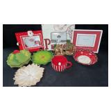 Holiday Frames, Dishware, And Decorations