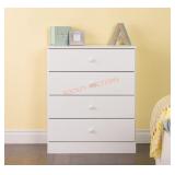 White 4 Drawer Dresser