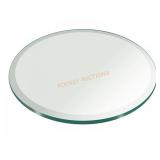 Glass and Mirror 1/2 Thick Round Table Top