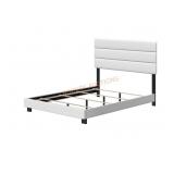 Padded Platform Queen Size Bed