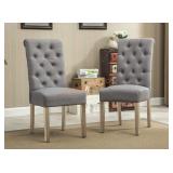 2ct Tufted Dining Chairs