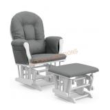 Storkcraft Hoop Glider And Ottoman