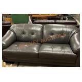 Leather Love Seat