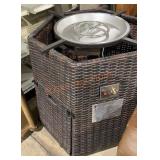 Patio Wicker Gas Firepit
