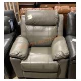 Gray Leather Reclining Chair