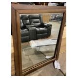 Large Wooden Frame Mirror