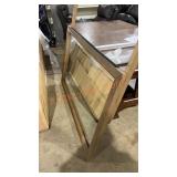 Wooden Framed Headboard Mirror