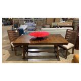 Large Wooden Dining Table