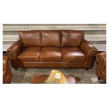 3-cushion Leather Sofa