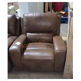 Brown Leather Electric Reclining Chair