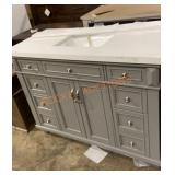 Gray Vanity With Top