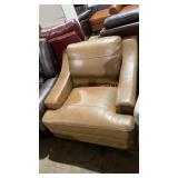 Brown Leather Accent Chair