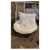 Circular Lounge Chair With Pillows