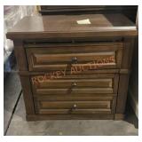 Wooden 3-drawer Nightstand