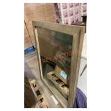 Large Wood Framed Mirror
