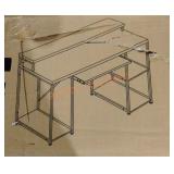 Computer Desk W/ Storage Shelves