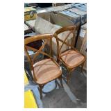 2ct Wooden Dining Chairs