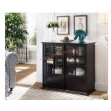 ESPRESSO COLORED CURIO CABINET