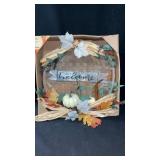 25in Holiday Living Basket Wreath