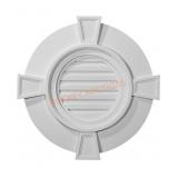 Round Gable Vent with Keystones