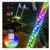Spiral RGB LED Whip Light