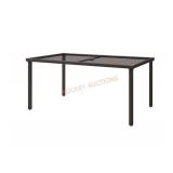60"x38" Glass Dining Table