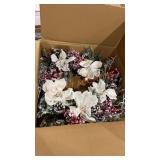 22" Frosted Magnolia Wreath