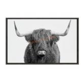 23" x 33" Sylvie Highland Cow Portrait