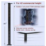Muzata Cable Railing Corner Post