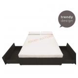 Queen Size Platform Bed with Storage