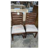 2ct Dining Chairs: 40"x20.5"x18", sold as is, no