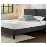 Zinus Queen Size Upholstered Diamond Stitched