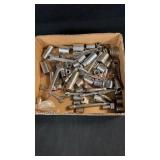 Box Lot Of Sockets,wrenches & More