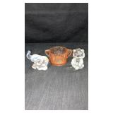 2 Fenton Animals Elephant & Bear & More