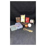 Miscellaneous Lot Fish Hooks Clock & More