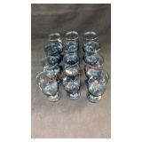 12-6 1/2" Blue Goblets Match Pfaltzgraff